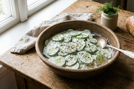 Mizeria (Polish Cucumber Salad)