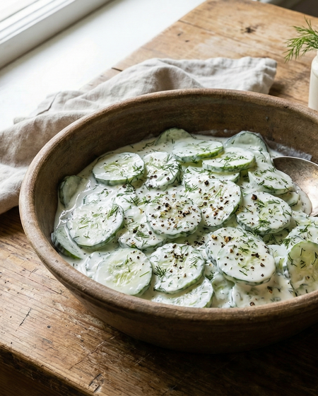 Mizeria (Polish Cucumber Salad)