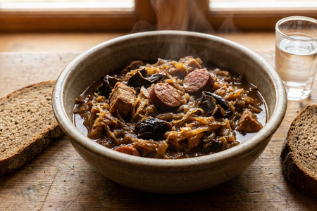 Traditional Polish Bigos (Hunter's Stew)