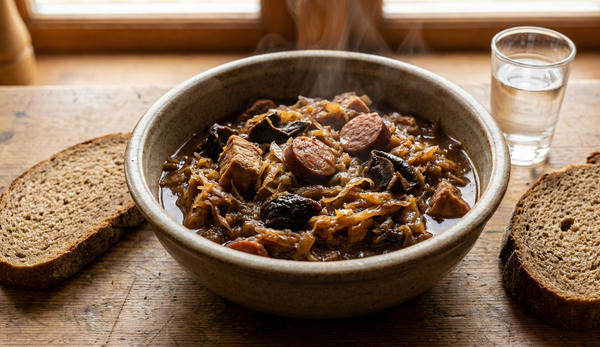 Traditional Polish Bigos (Hunter's Stew)