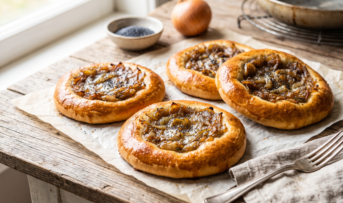 Cebularz Lubelski (Traditional Polish Onion & Poppy Seed Flatbread)