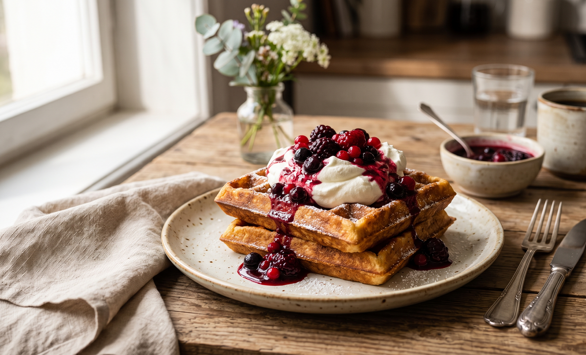 Gofry (Crispy Polish Seaside Waffles)