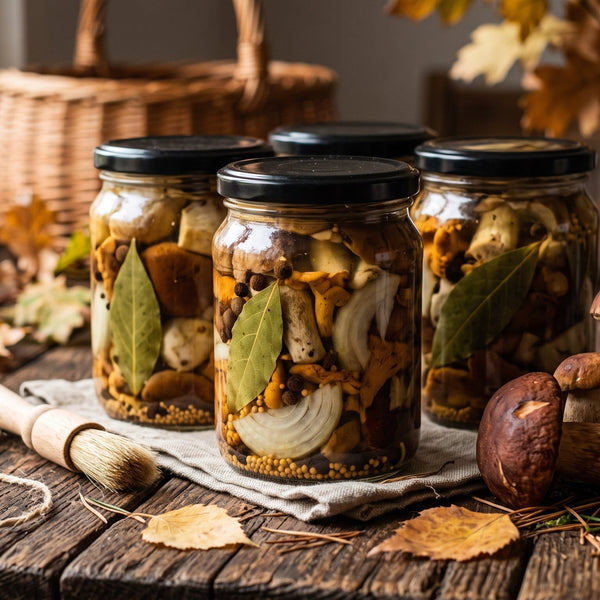 Grzyby Leśne Marynowane w Occie (Pickled Wild Forest Mushrooms)