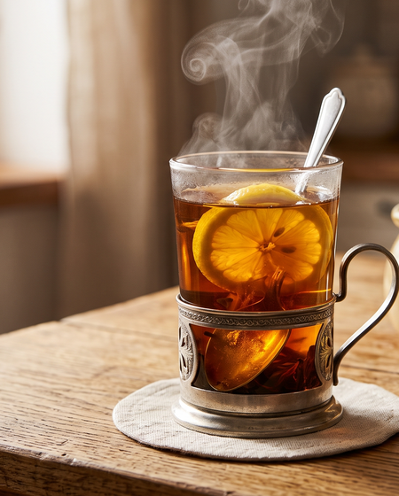 Herbata z Miodem i Cytryną (Traditional Polish Lemon & Honey Tea)