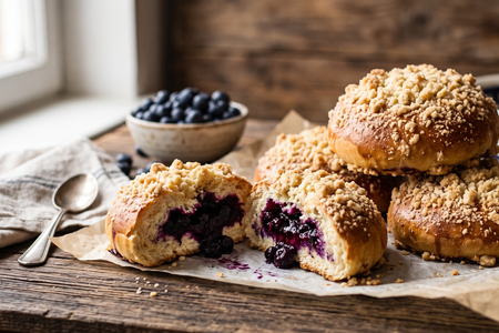 Jagodzianki (Traditional Polish Blueberry Buns)