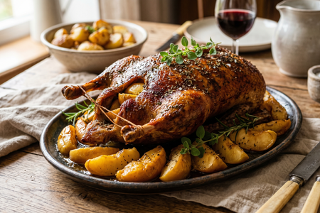Kaczka Pieczona z Jabłkami (Traditional Polish Roast Duck with Apples)