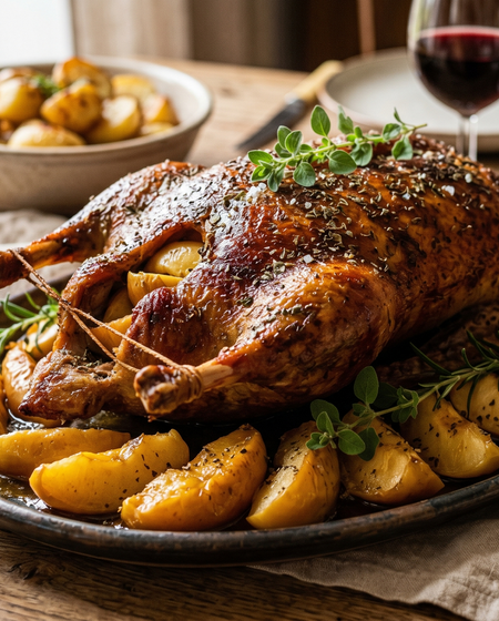 Kaczka Pieczona z Jabłkami (Traditional Polish Roast Duck with Apples)