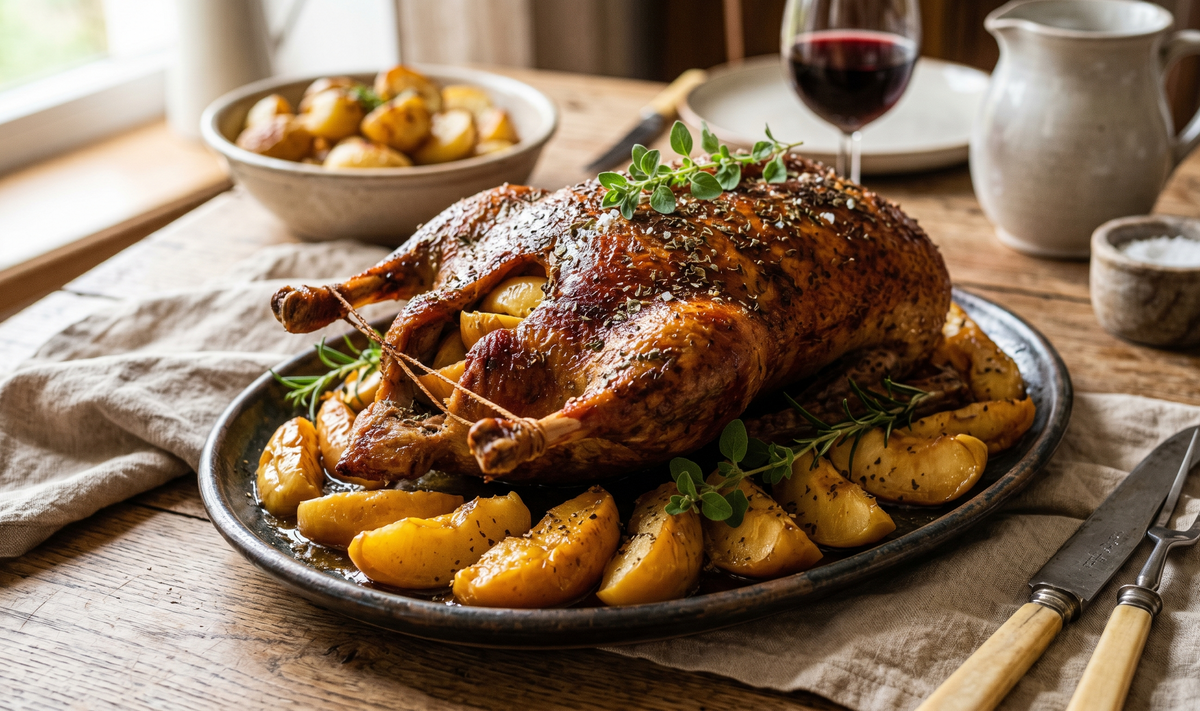 Kaczka Pieczona z Jabłkami (Traditional Polish Roast Duck with Apples) - Cook & Keeper