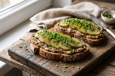 Kanapki z Pasztetem (Pate & Pickle Open Sandwiches)