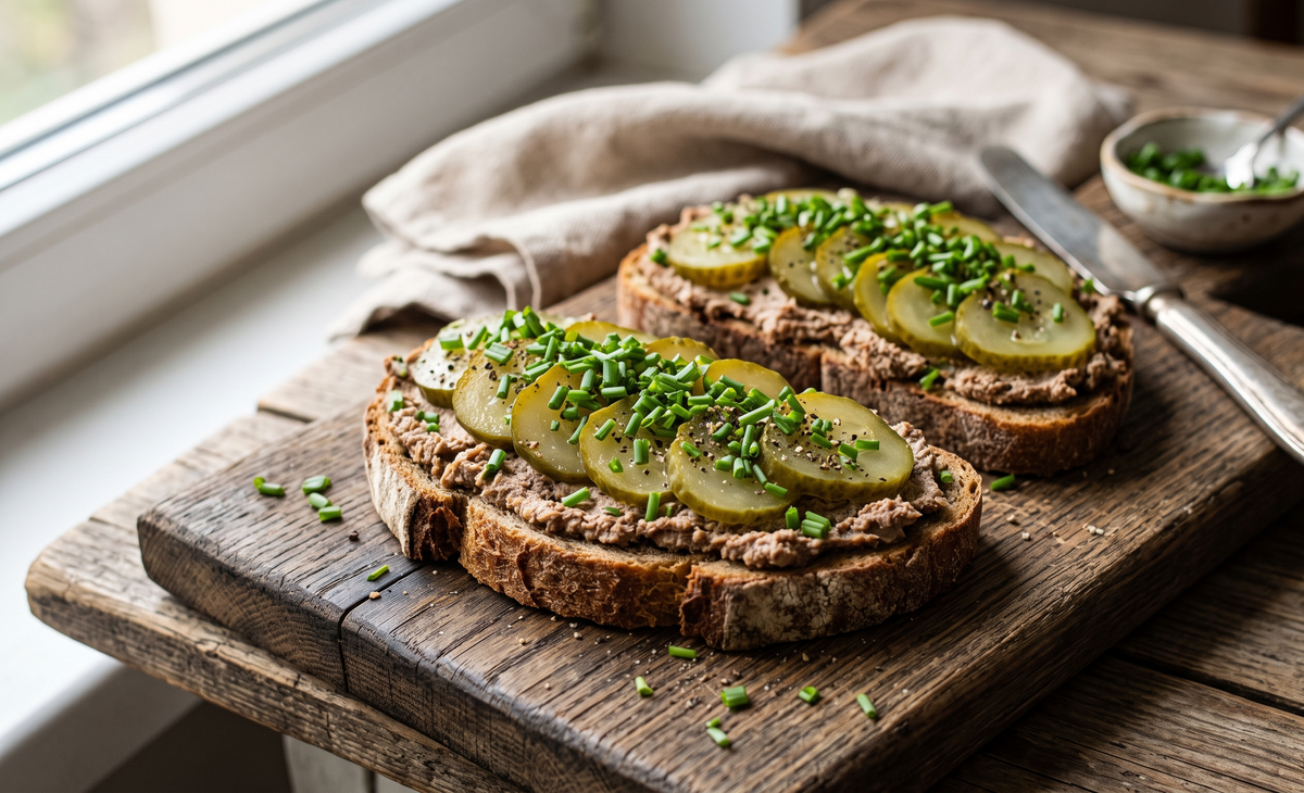 Kanapki z Pasztetem (Pate & Pickle Open Sandwiches)