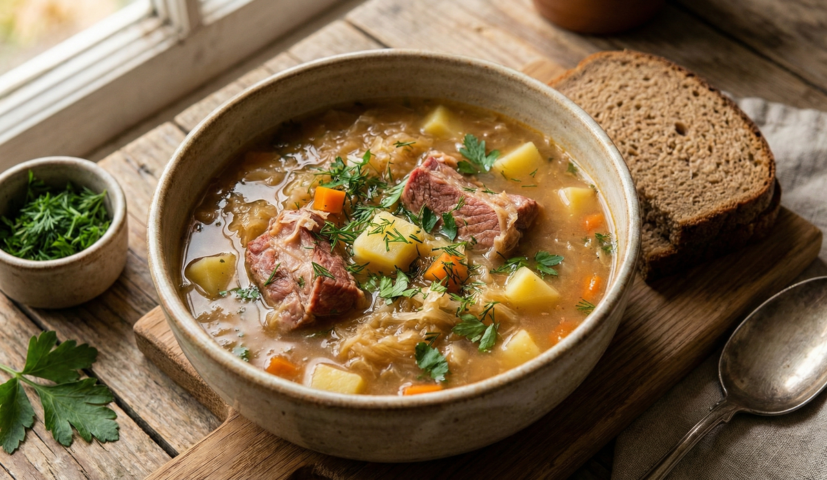 Kapuśniak (Sauerkraut Soup) - Cook & Keeper