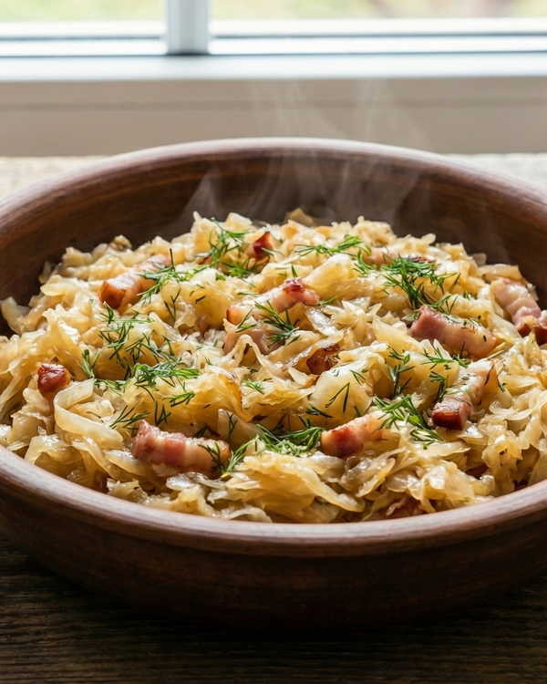 Kapusta Zasmażana (Polish Fried Sauerkraut)