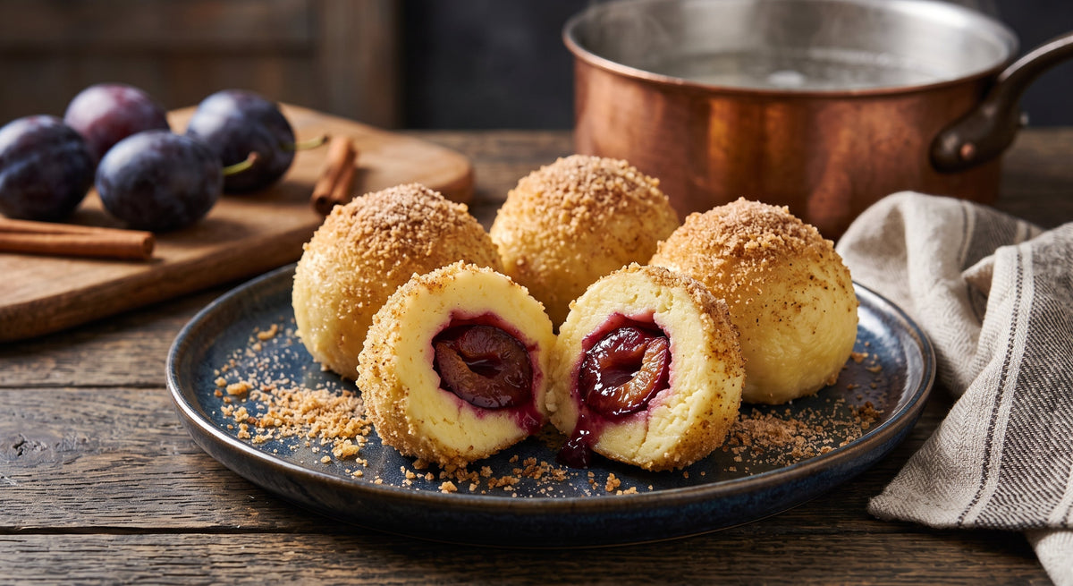 Knedle ze Śliwkami (Traditional Polish Plum Dumplings)