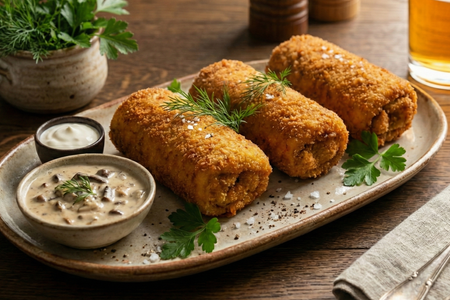 Krokiety (Crispy Stuffed Crepes)