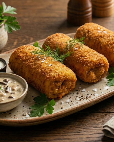 Krokiety (Crispy Stuffed Crepes)