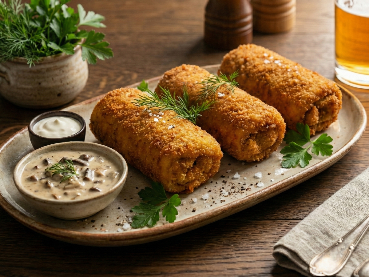 Krokiety (Crispy Stuffed Crepes) - Cook & Keeper