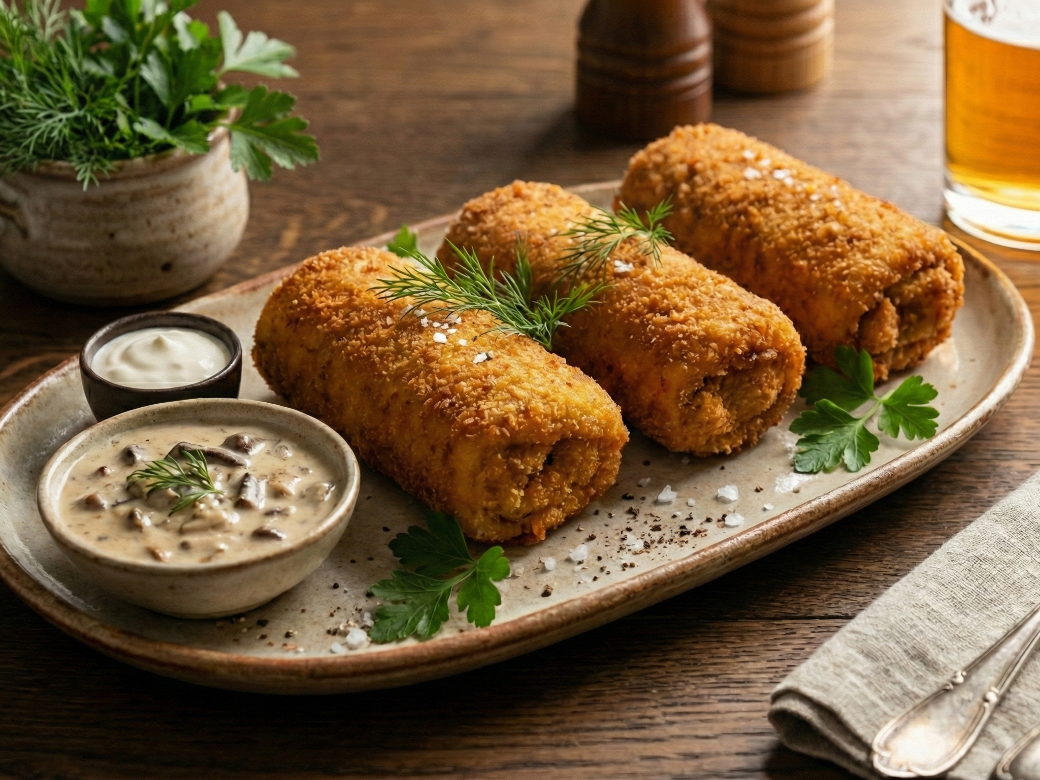 Krokiety (Crispy Stuffed Crepes)