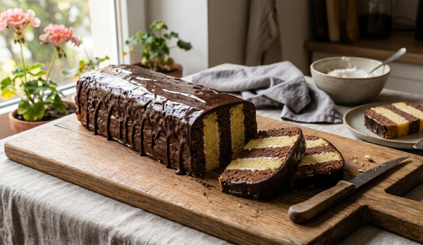 Metrowiec (Polish Metre-Long Chevron Cake)