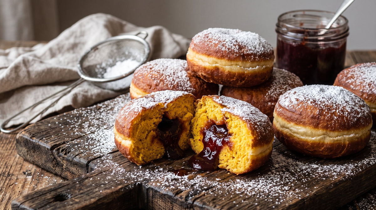 Pączki Kujawskie (Kuyavian Potato & Pumpkin Doughnuts)