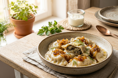 Pierogi z Kapustą i Grzybami (Traditional Polish Cabbage and Mushroom Dumplings)