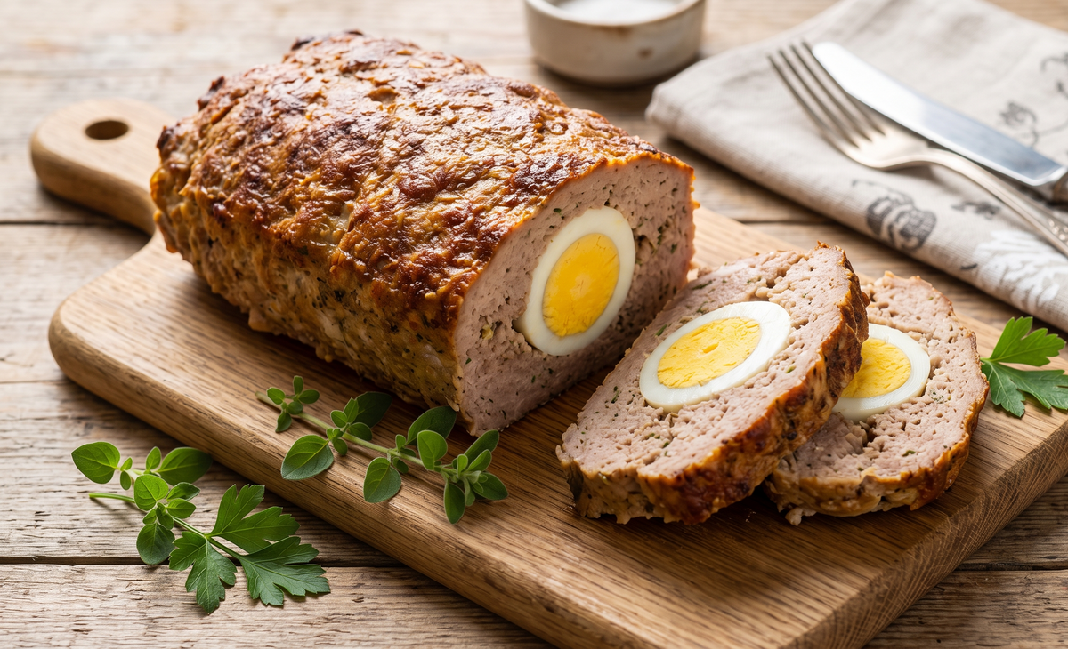 Pieczeń Rzymska (Polish Stuffed Meatloaf)