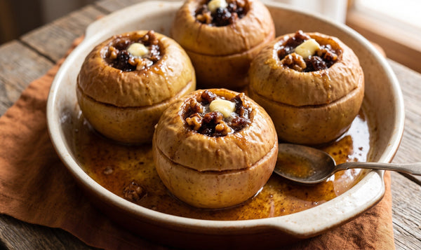 Pieczone Jabłka z Orzechami i Miodem (Baked Apples with Walnuts and Honey)