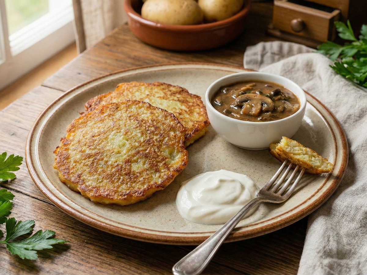 Placki Ziemniaczane (Polish Potato Pancakes) - Cook & Keeper