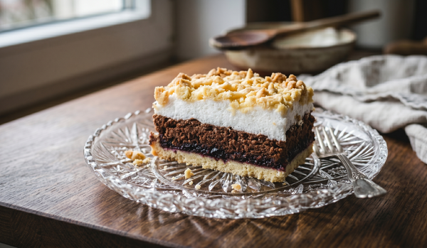 Pleśniak (Grated Jam & Meringue Shortcake)