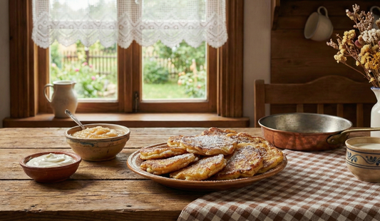 Racuchy z Jabłkami (Yeast Apple Fritters)