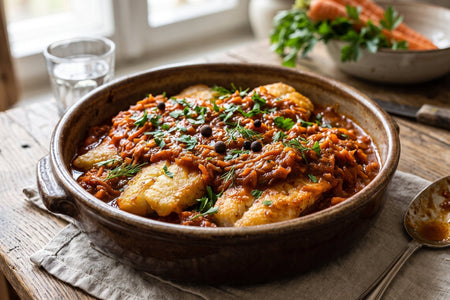 Ryba po grecku (Polish Root Vegetable Fish)