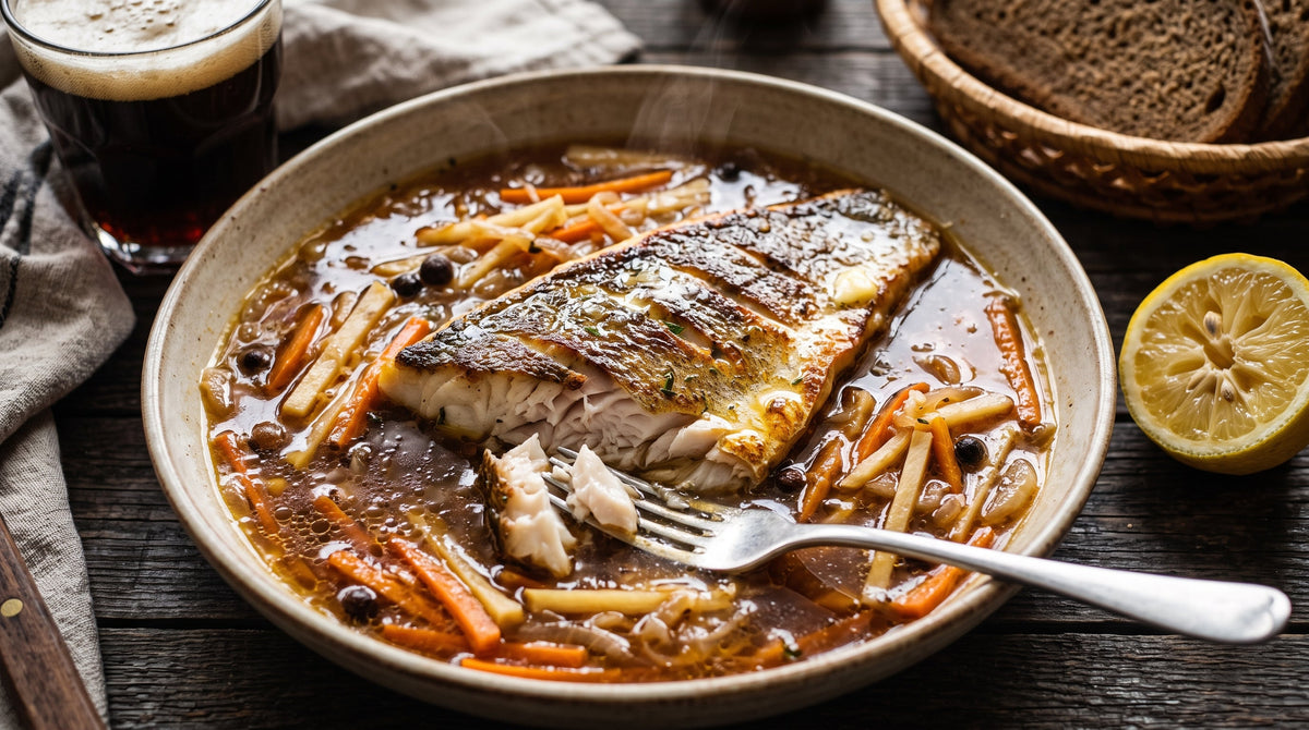 Sandacz po Staropolsku (Old Polish Zander in Beer Broth)