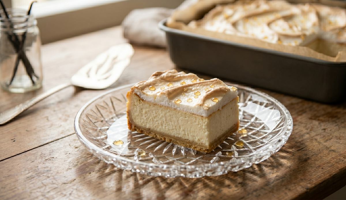 Sernik Rosa (Polish Dewdrop Cheesecake) - Cook & Keeper
