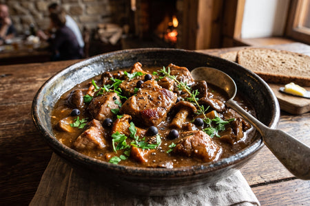 Staropolski Gulasz Wieprzowy (Old Polish Pork & Wild Mushroom Stew)