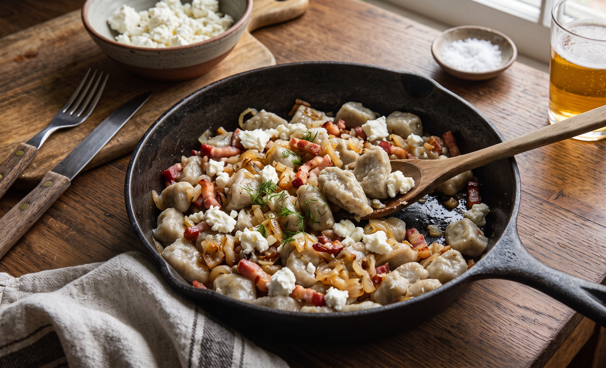 Szare Kluchy z Twarogiem (Traditional Polish Grey Dumplings with Farmer's Cheese) - Cook & Keeper