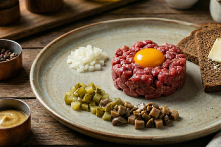 Tatar Wołowy (Classic Polish Steak Tartare).