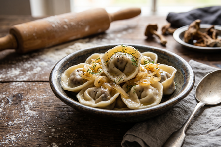 Uszka do Barszczu Czerwonego (Wild Mushroom Dumplings)