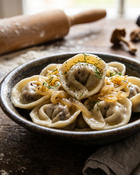 Uszka do Barszczu Czerwonego (Wild Mushroom Dumplings)
