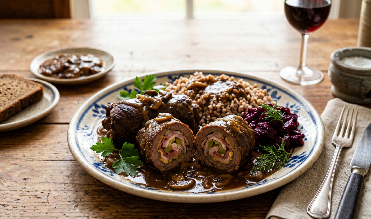 Zrazy Zawijane (Traditional Polish Stuffed Beef Roulades) - Cook & Keeper