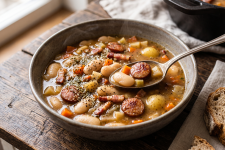 Zupa Fasolowa (Traditional Polish Smoked Bean Soup)