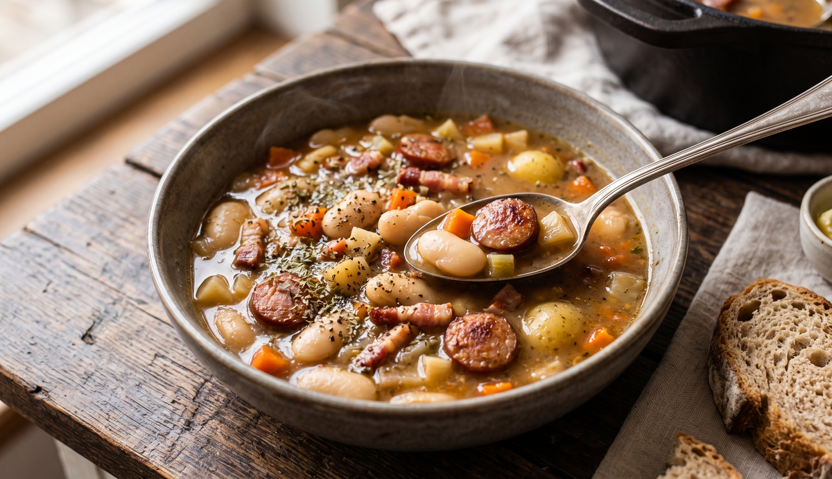 Zupa Fasolowa (Traditional Polish Smoked Bean Soup)
