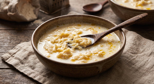 Zupa Mleczna z Zacierkami (Traditional Polish Milk Soup with Rubbed Noodles)