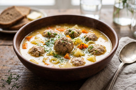 Zupa Klopsowa (Traditional Polish Meatball Soup)
