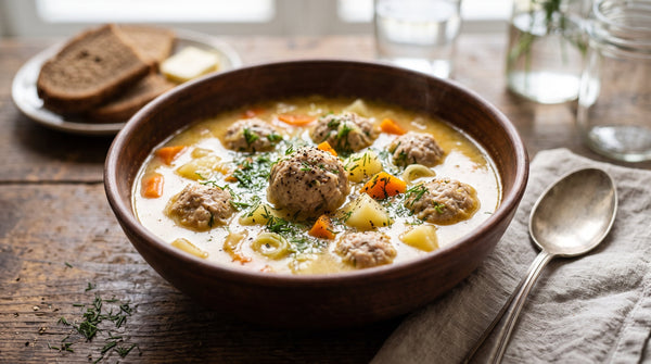 Zupa Klopsowa (Traditional Polish Meatball Soup)