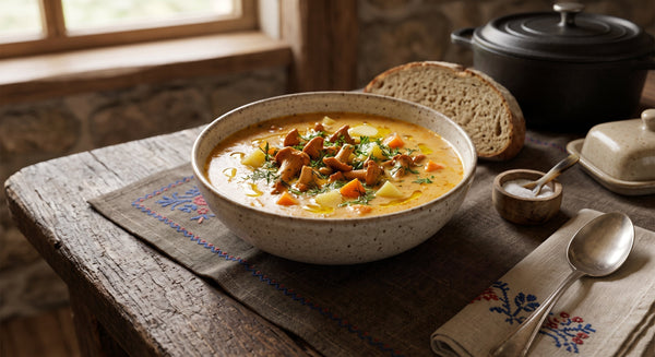 Zupa z Leśnych Kurek (Wild Chanterelle Mushroom Soup)