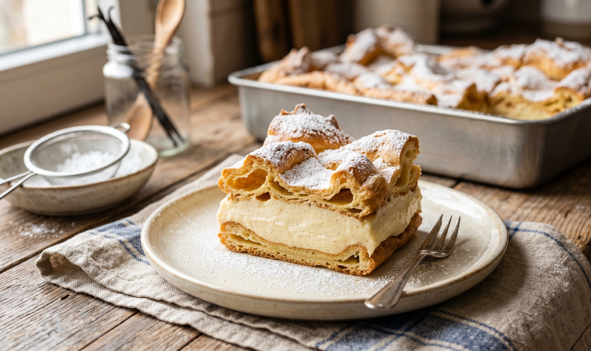 Karpatka (Traditional Polish Carpathian Cream Cake) - Cook & Keeper