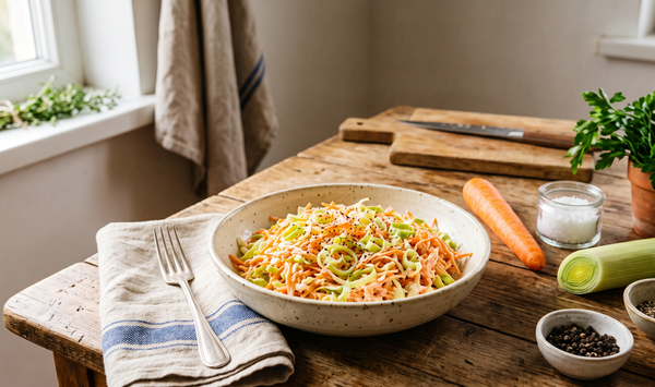 Surówka z Pora i Marchewki (Traditional Polish Leek & Carrot Salad)