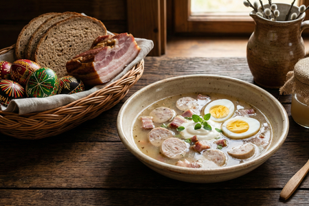 Żurek (Polish Sour Rye Soup)
