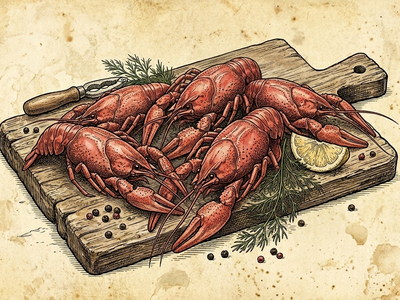 Crayfish (cooked)