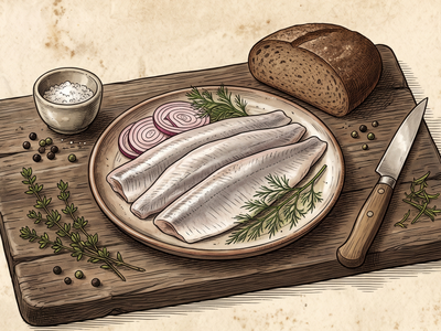 Salted Herring Fillets (Matjes)