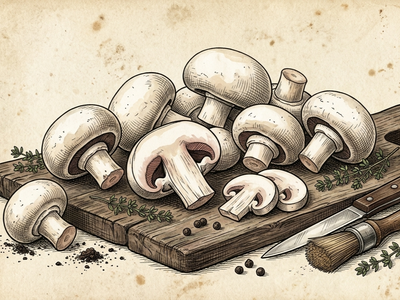 White Button Mushrooms